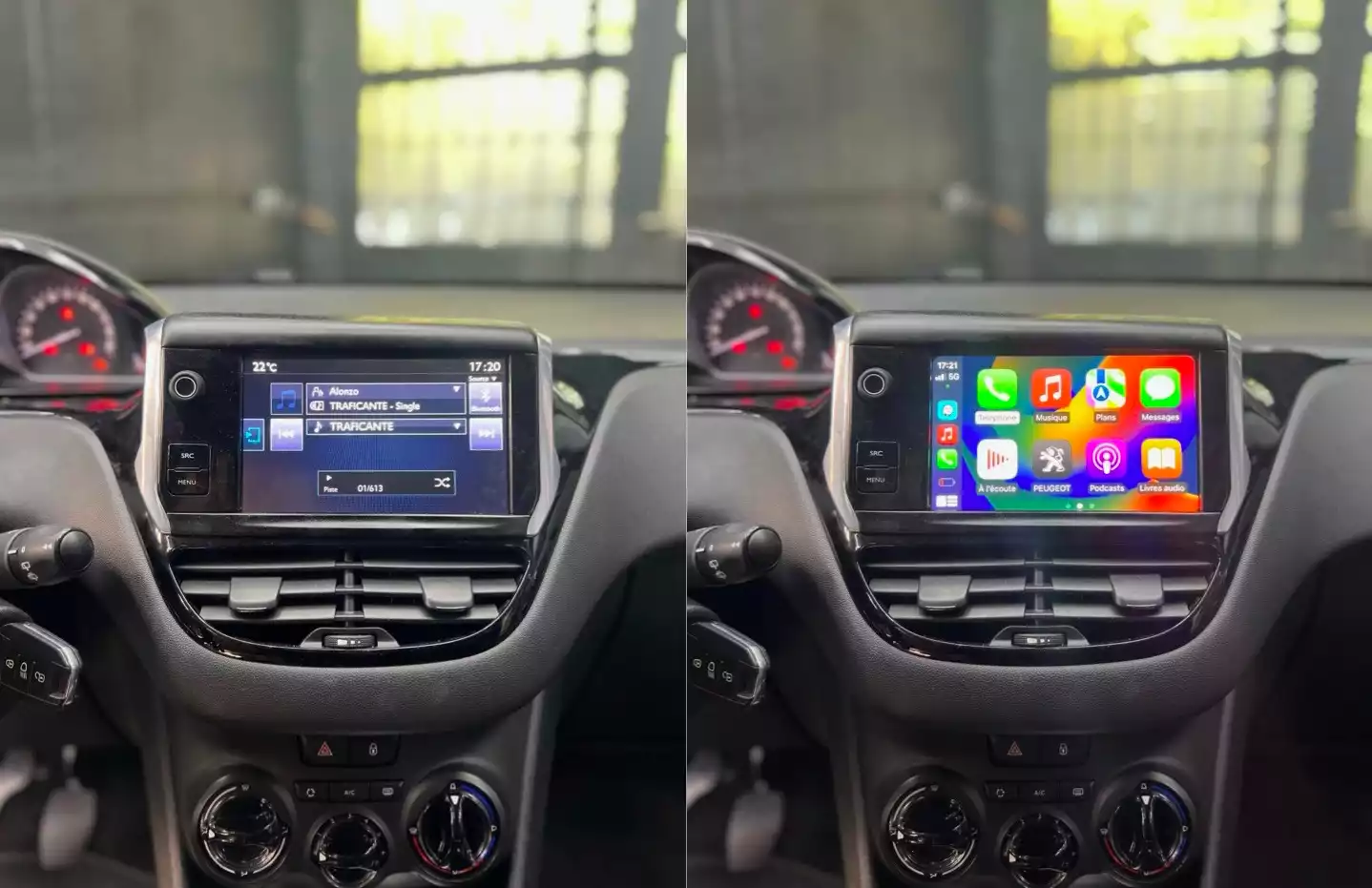 Interface Carplay & Android Auto Peugeot 208 de 2012 à 2018 commander  maintenant