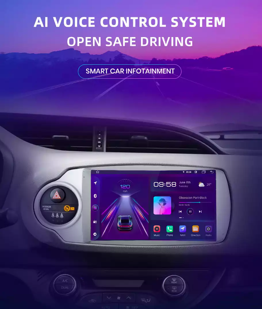 Autoradio GPS Citroën C3 de 2009 à 2016 Version Android 12 avec Android  Auto et Apple Carplay sans fil intégré